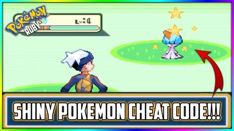 pokemon ruby cheats shiny.